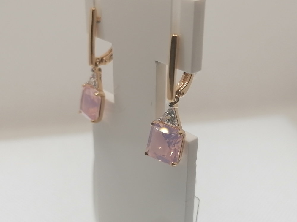 СЕРЬГИ С КАМНЯМИ (Au 585)