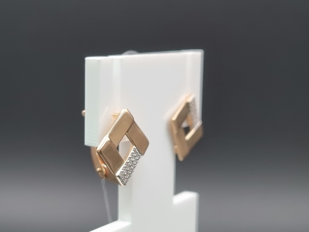 СЕРЬГИ С КАМНЯМИ (Au 585)