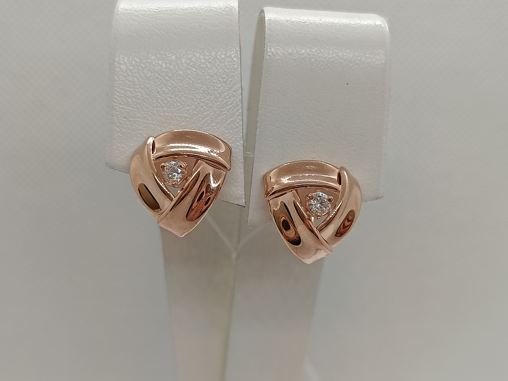 СЕРЬГИ С КАМНЕМ (Au 585)