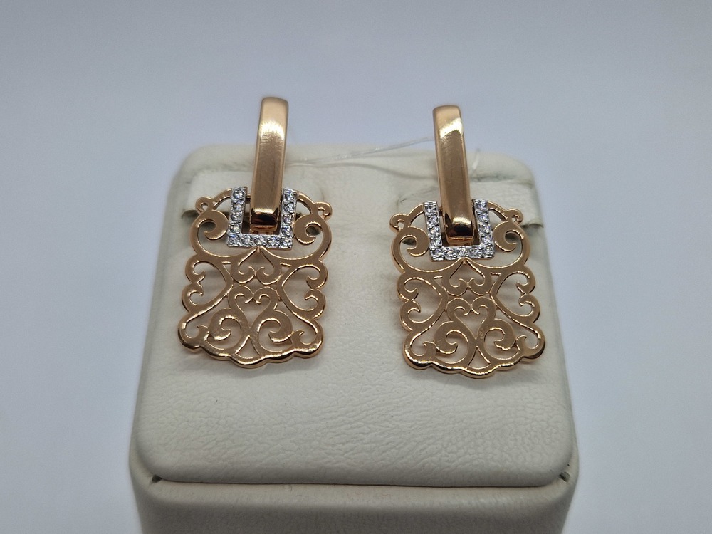 СЕРЬГИ С КАМНЯМИ (Au 585)