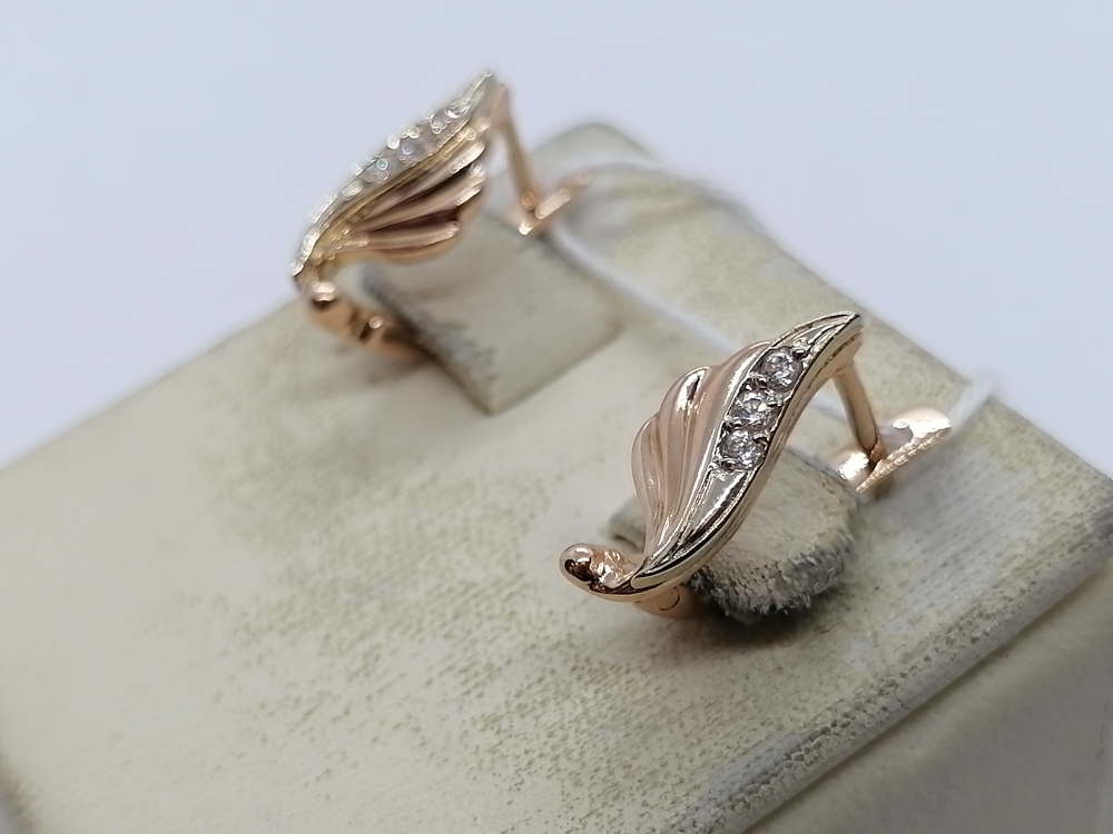 СКМИ585 СЕРЬГИ С КАМНЯМИ (Au 585)