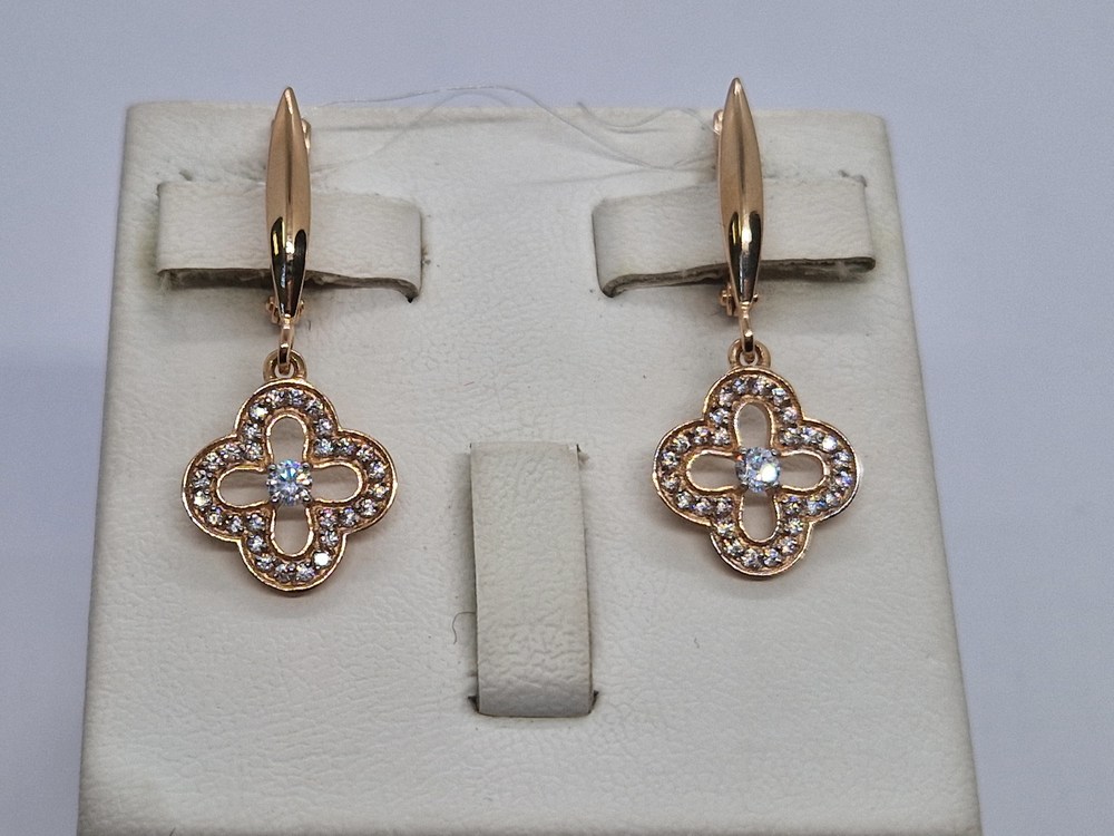 СЕРЬГИ С КАМНЯМИ (Au 585)