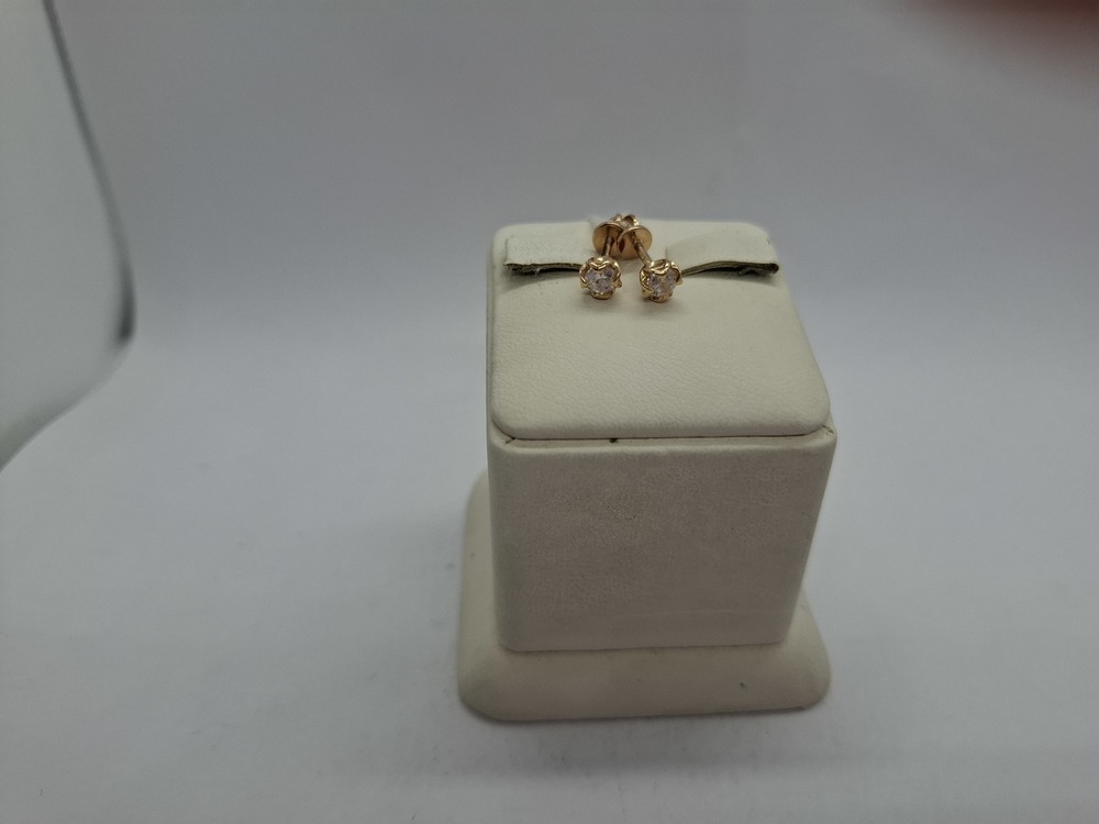 СПУС585 СЕРЬГИ ПУСЕТЫ (Au 585)