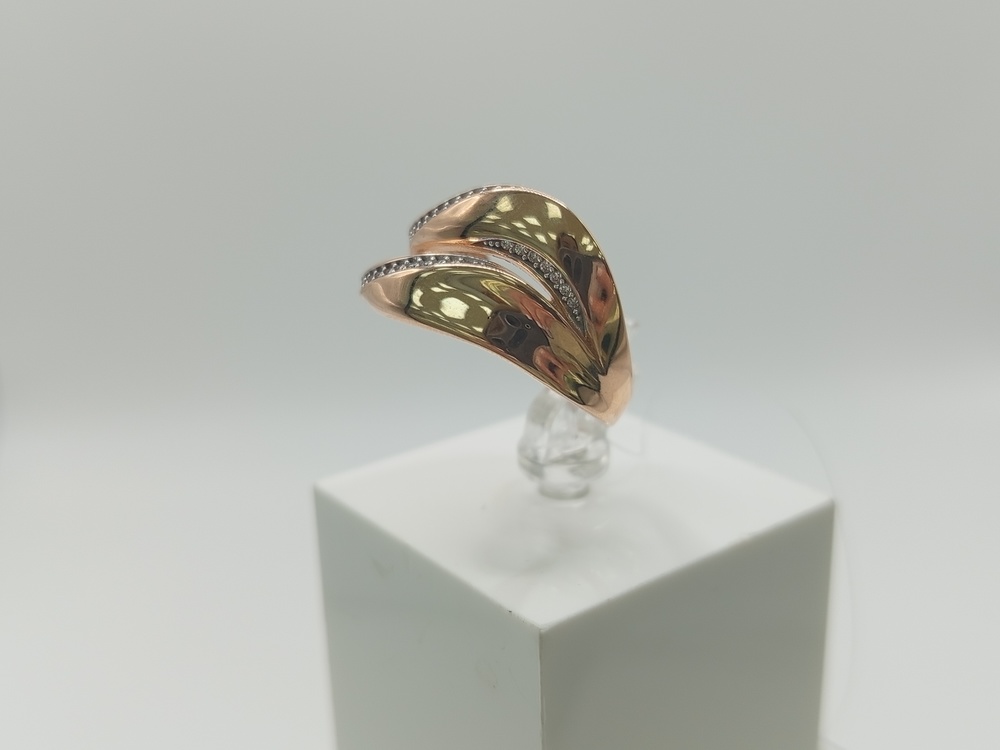 КОЛЬЦО С КАМНЯМИ (Au 585)