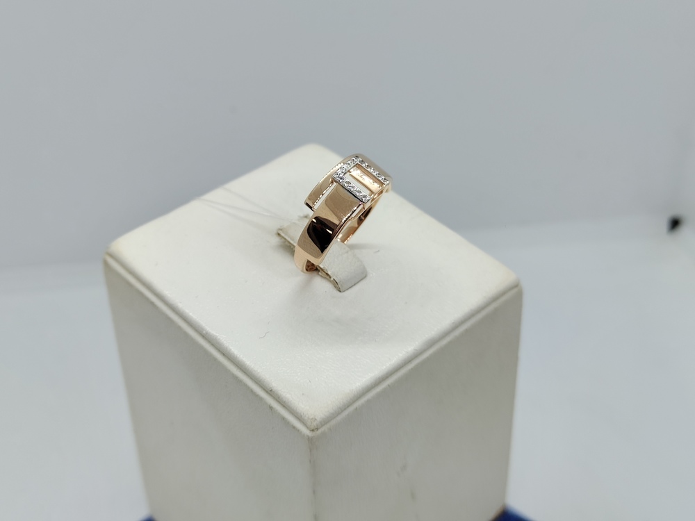 КОЛЬЦО С КАМНЯМИ (Au 585)