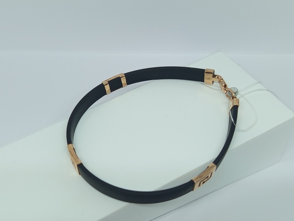 БРАСЛЕТ КАУЧУК со вставками (Au 585)