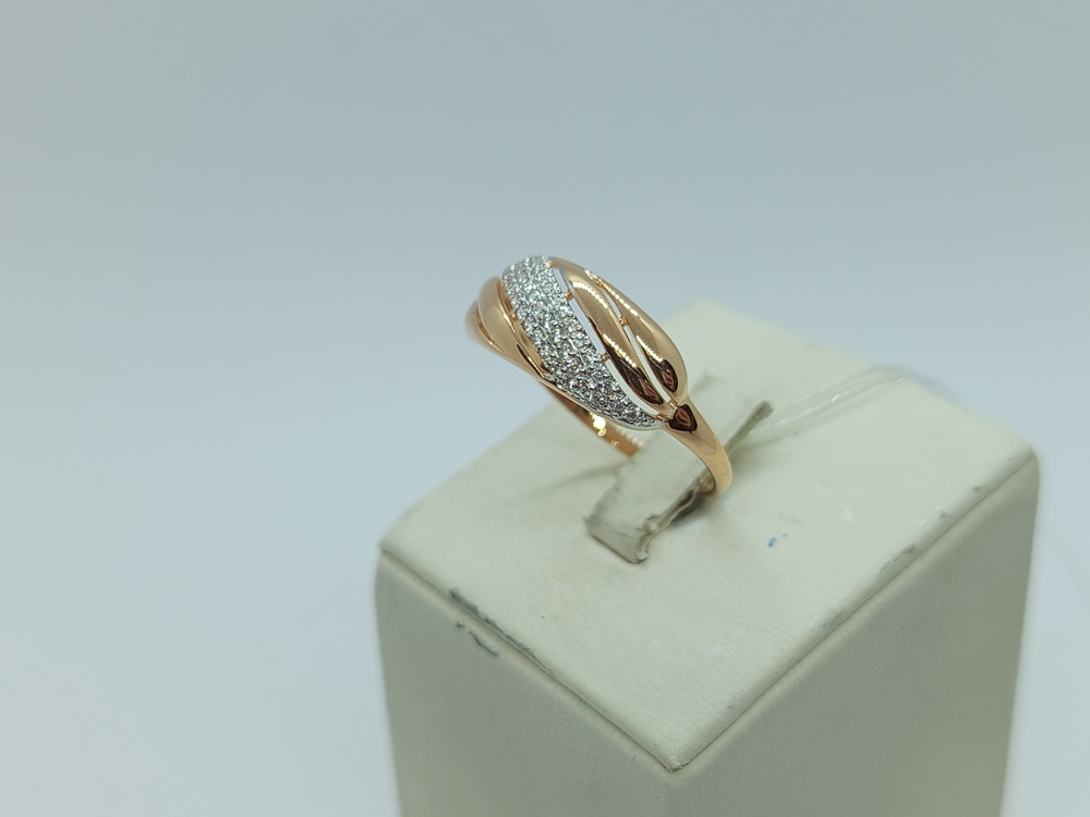 КОЛЬЦО С КАМНЯМИ (Au 585)