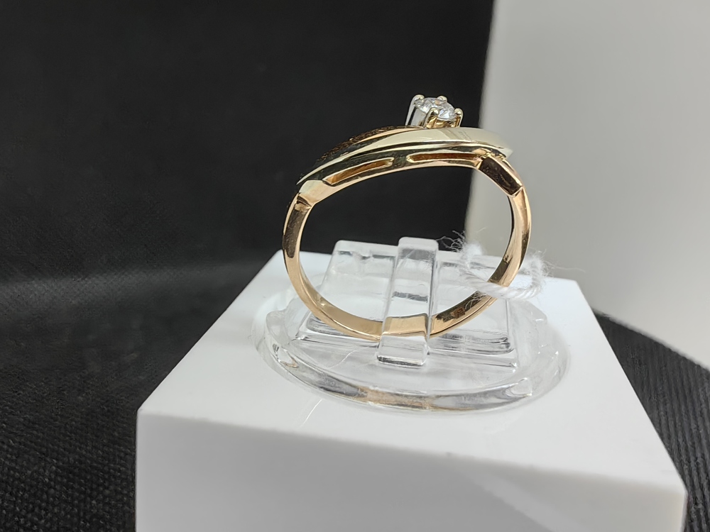 КОЛЬЦО БРИЛЛИАНТ Au 585