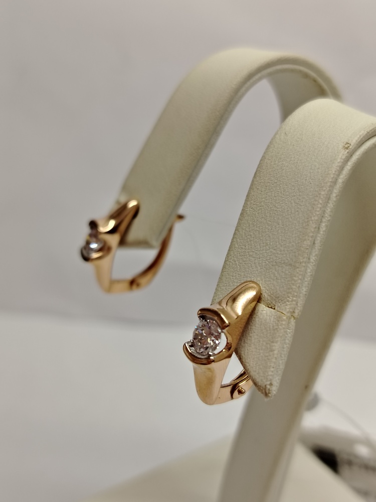 СЕРЬГИ С КАМНЕМ (Au 585)