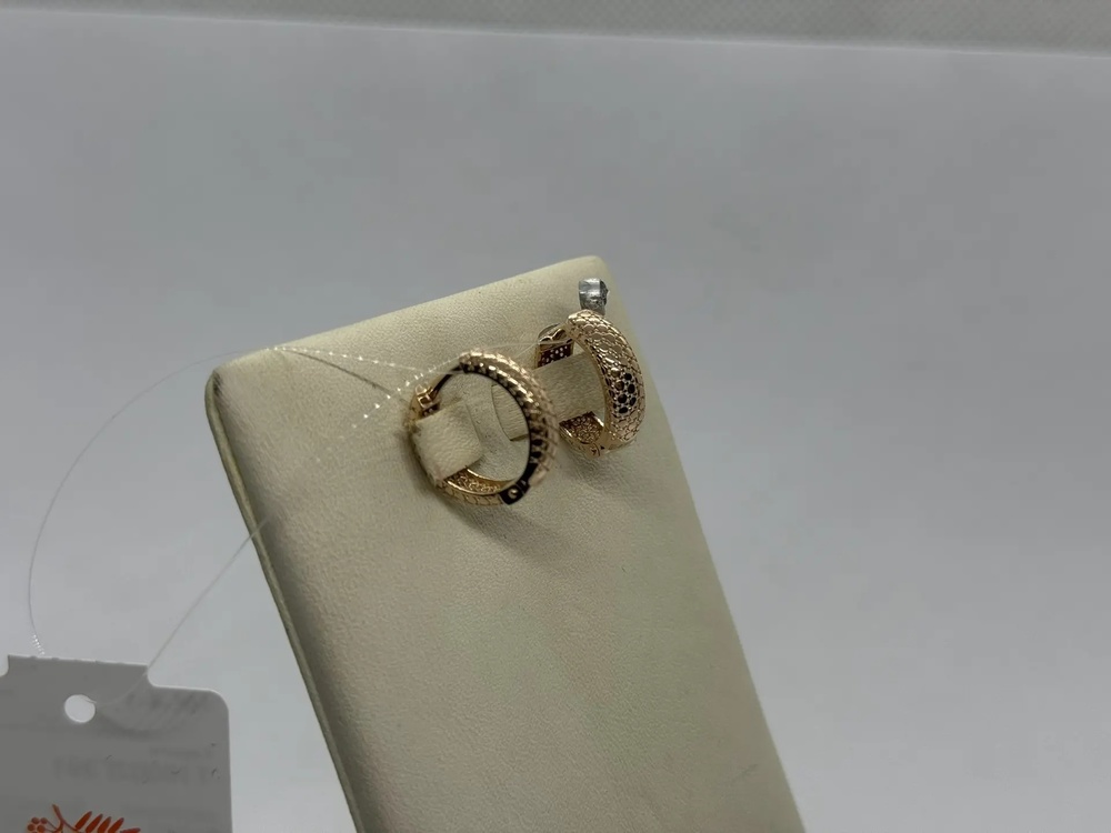 СЕРЬГИ БЕЗ КАМНЯ (Au 585)