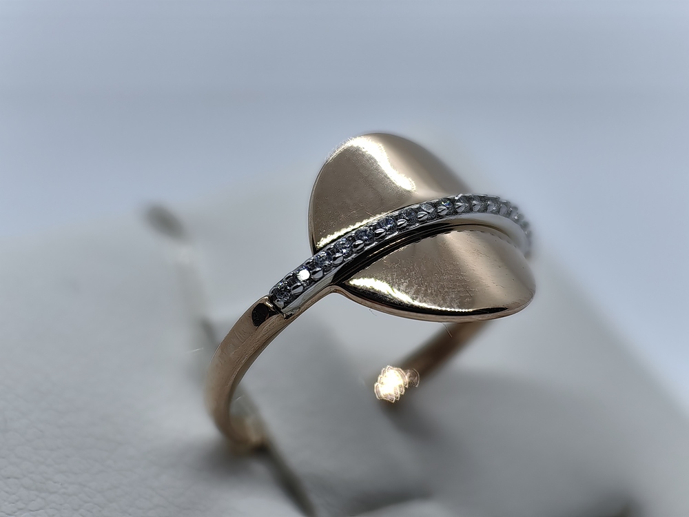 КОЛЬЦО С КАМНЯМИ (Au 585)