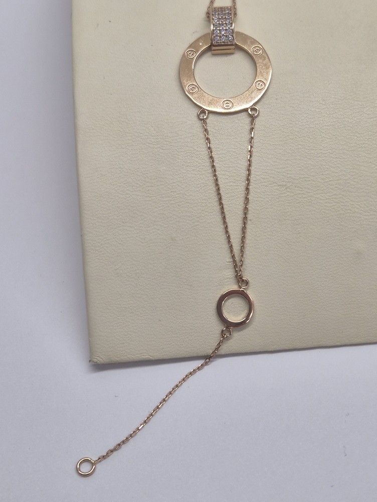 Б585 БРАСЛЕТ С КАМНЯМИ (Au 585)