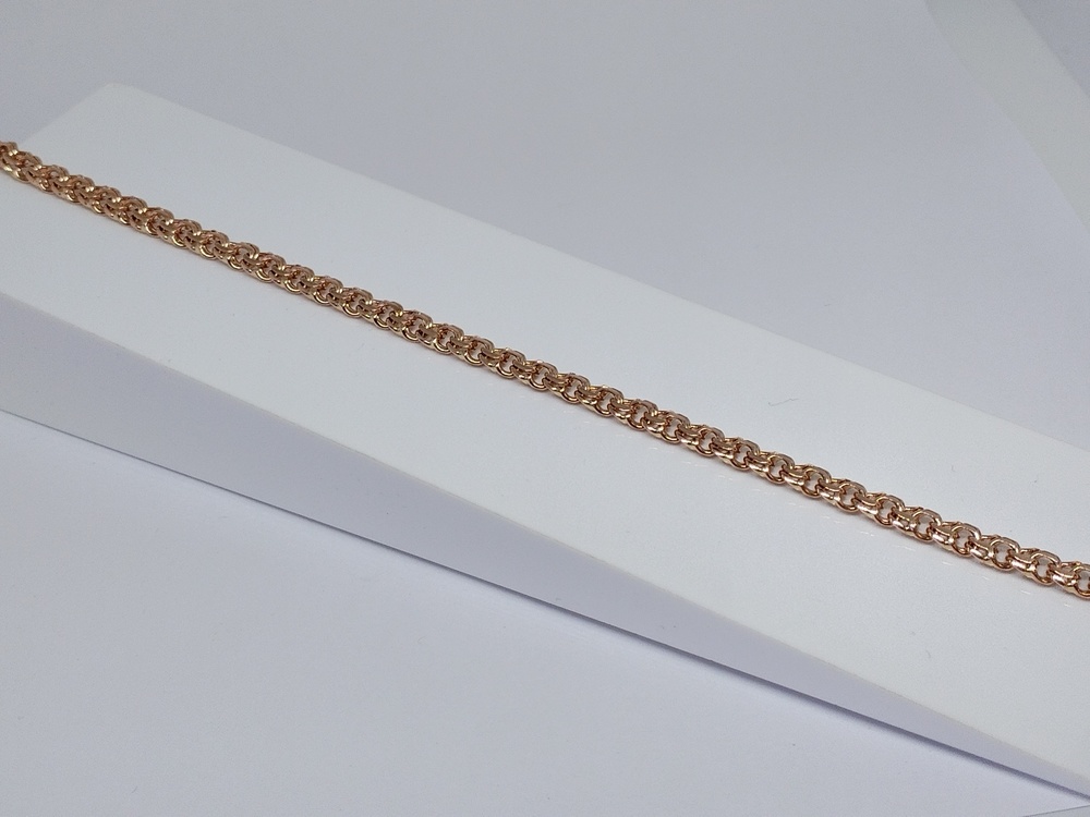 БЛБ585 БРАСЛЕТ ПОЛНОВЕСНЫЙ Бисмарк (Au 585)