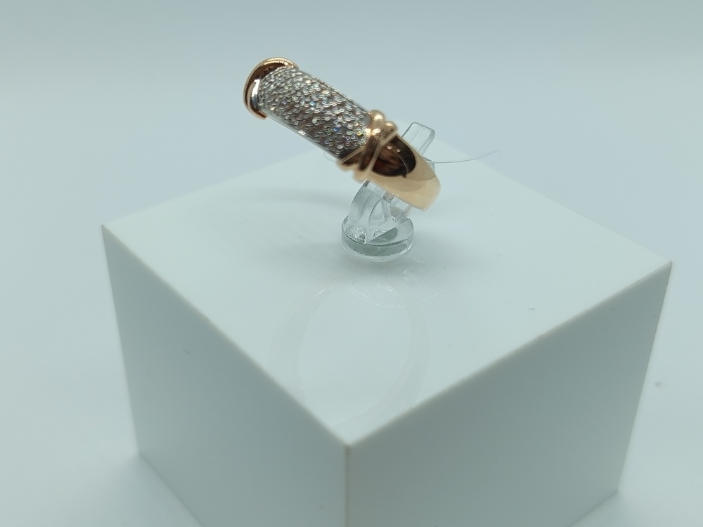 КОЛЬЦО С КАМНЯМИ (Au 585)