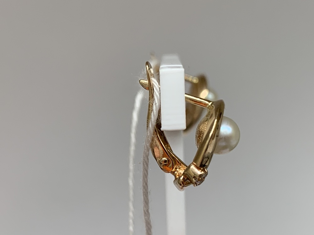 СКМИ585 СЕРЬГИ С КАМНЯМИ (Au 585)