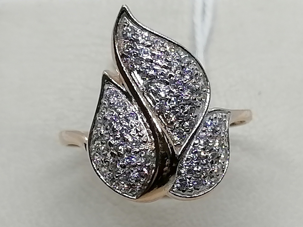 КОЛЬЦО С КАМНЯМИ (Au 585)