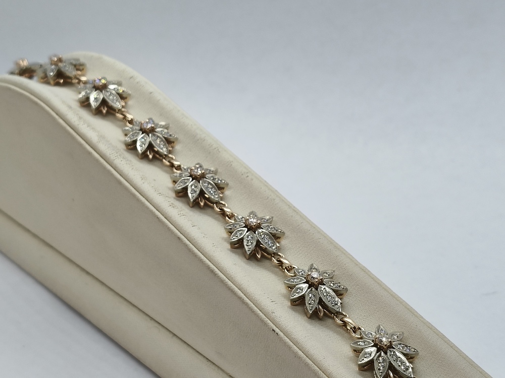 БРАСЛЕТ БРИЛЛИАНТ Au 585