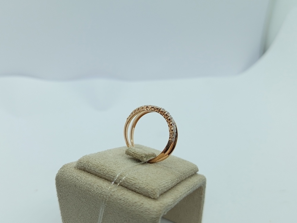 КОЛЬЦО С КАМНЯМИ (Au 585)