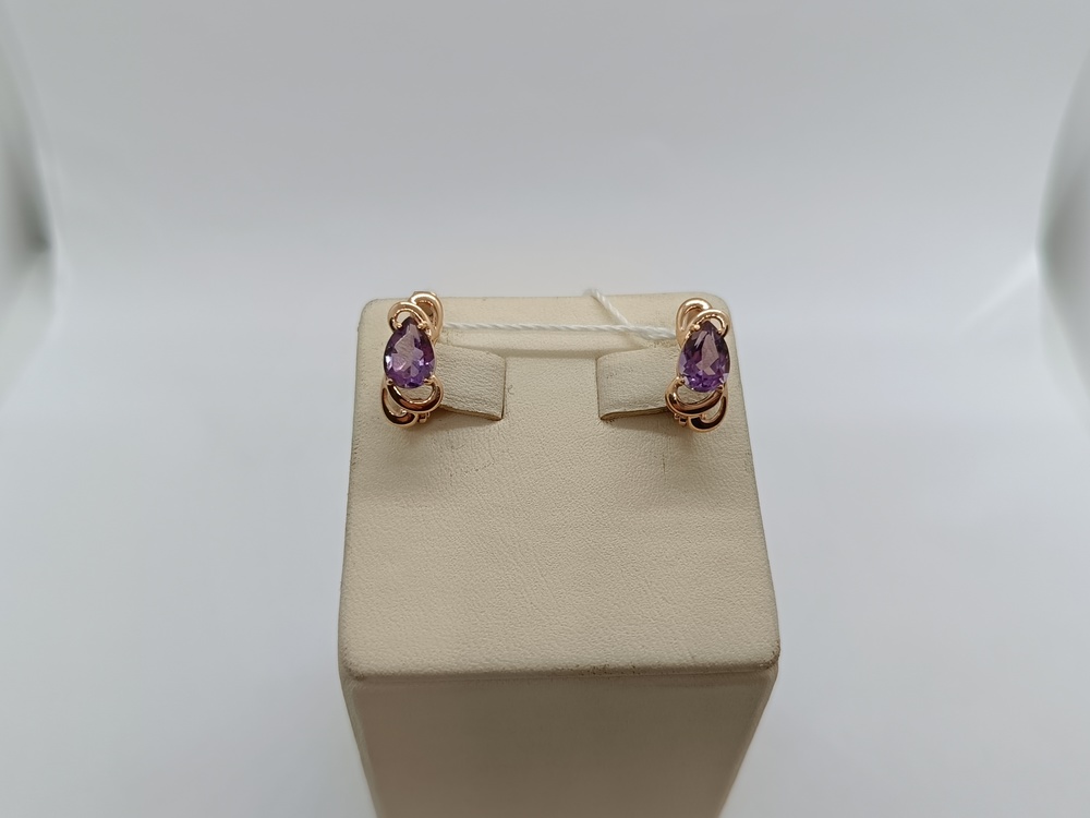 СЕРЬГИ С КАМНЕМ (Au 585)