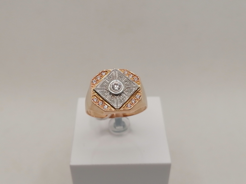 ПЕЧАТКА С КАМНЯМИ (Au 585)