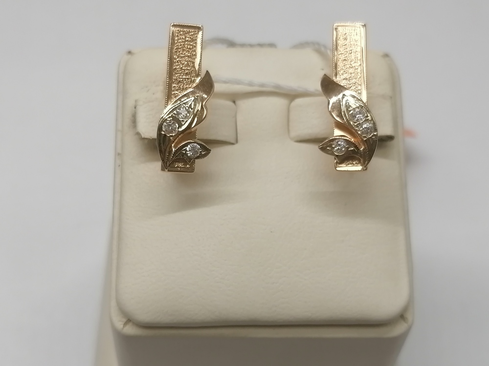 СЕРЬГИ С КАМНЯМИ (Au 583)