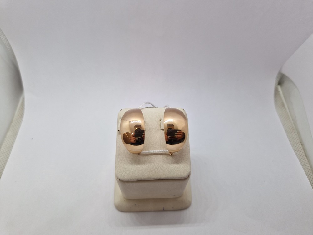 СБКМ585 СЕРЬГИ БЕЗ КАМНЯ (Au 585)