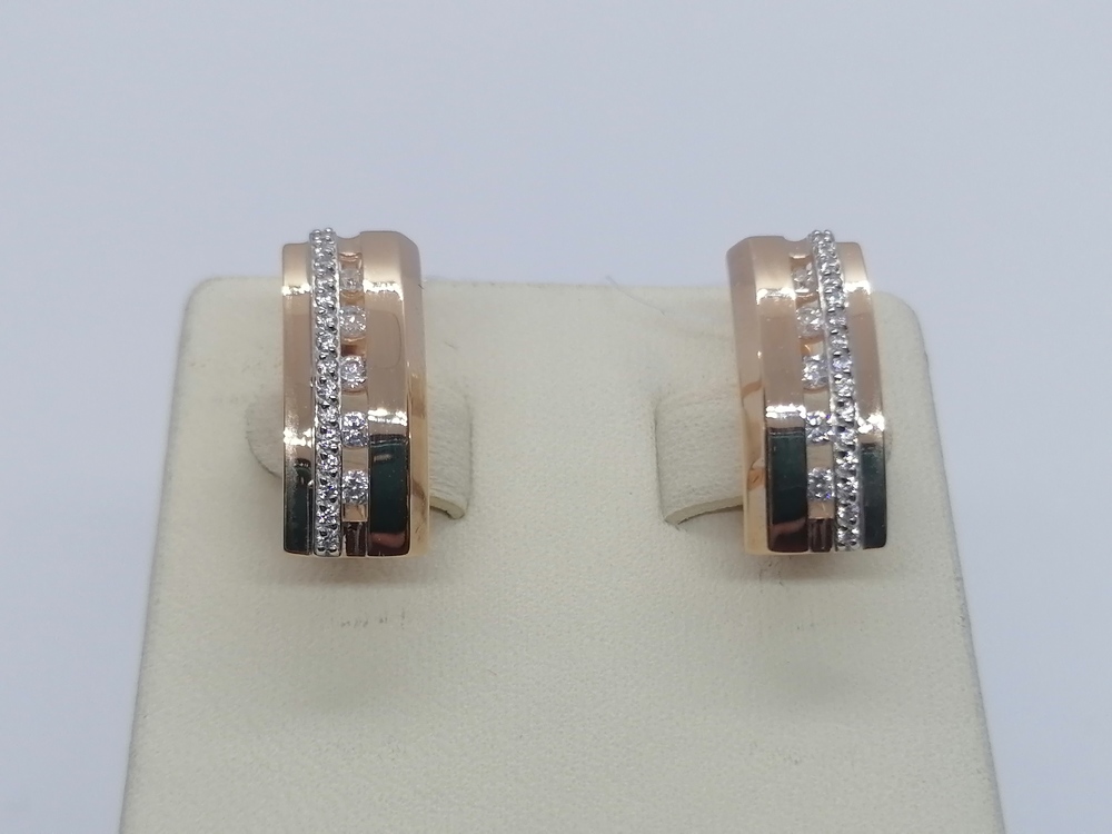 СЕРЬГИ С КАМНЯМИ (Au 585)