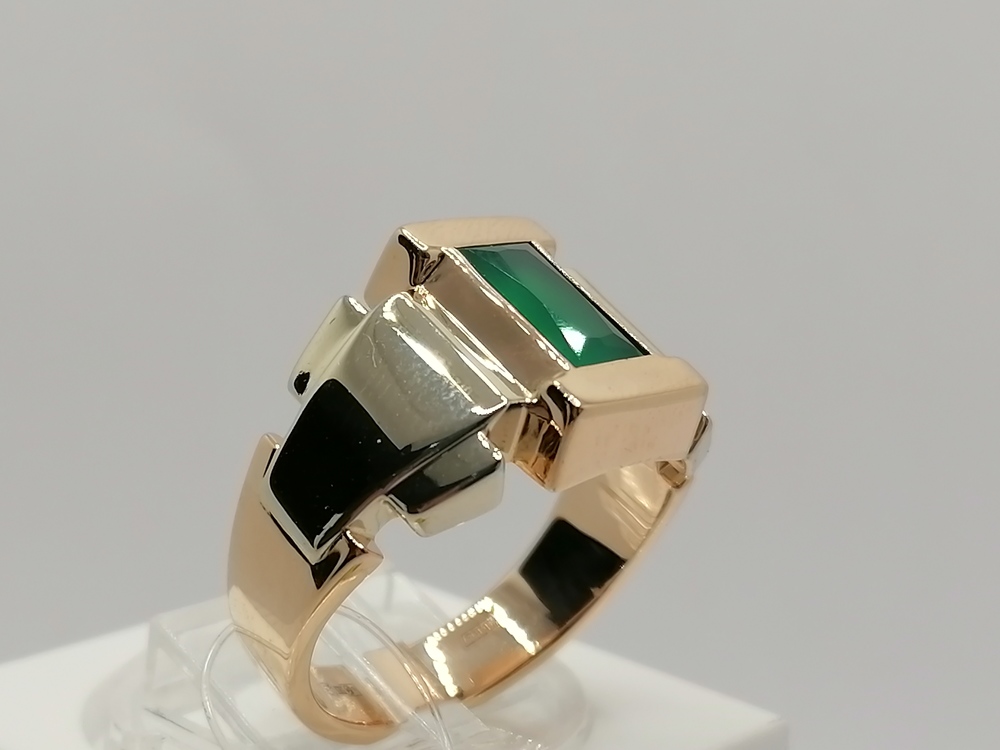 КОЛЬЦО ПЕЧАТКА с камнем (Au 585)