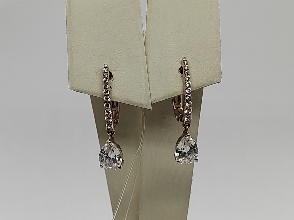 СЕРЬГИ С КАМНЯМИ (Au 585)