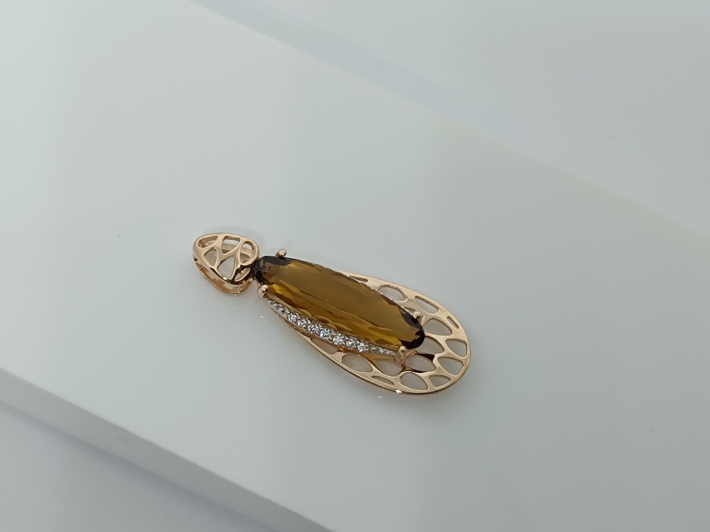 ПОДКМИ585 ПОДВЕСКА С КАМНЯМИ (Au 585) ПОДКМИ585 ПОДВЕСКА С КАМНЯМИ (Au 585)