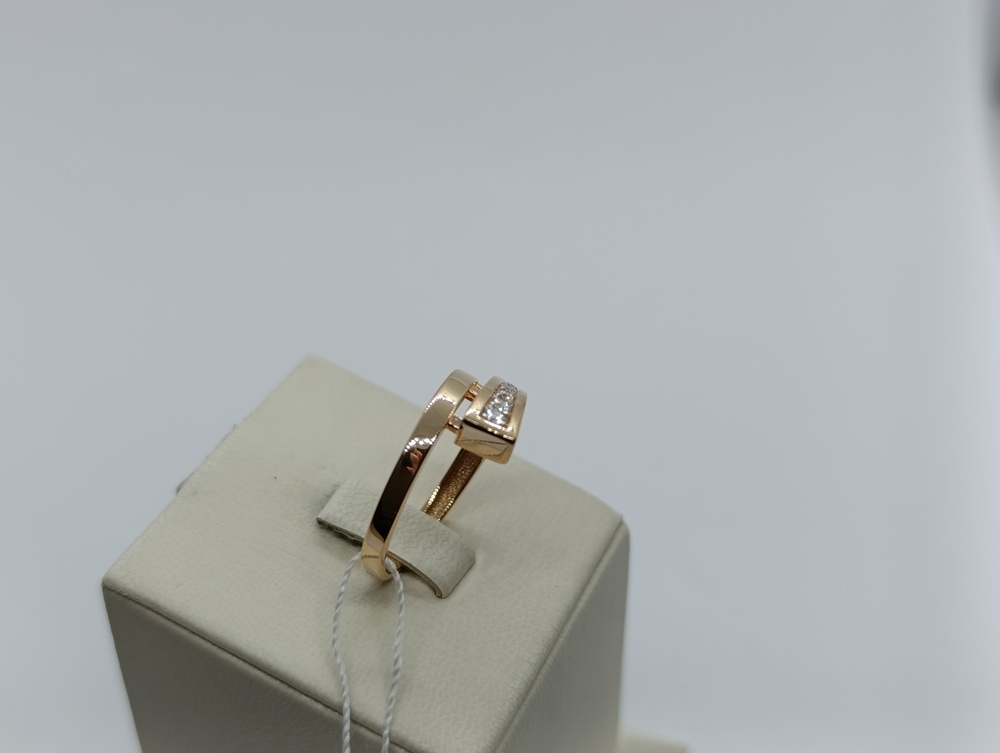 КОЛЬЦО С КАМНЯМИ (Au 585)