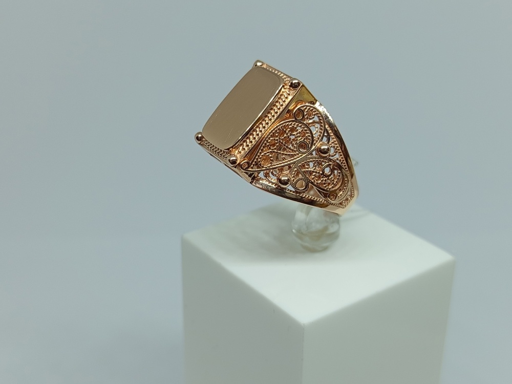 КОЛЬЦО ПЕЧАТКА без камня (Au 585)