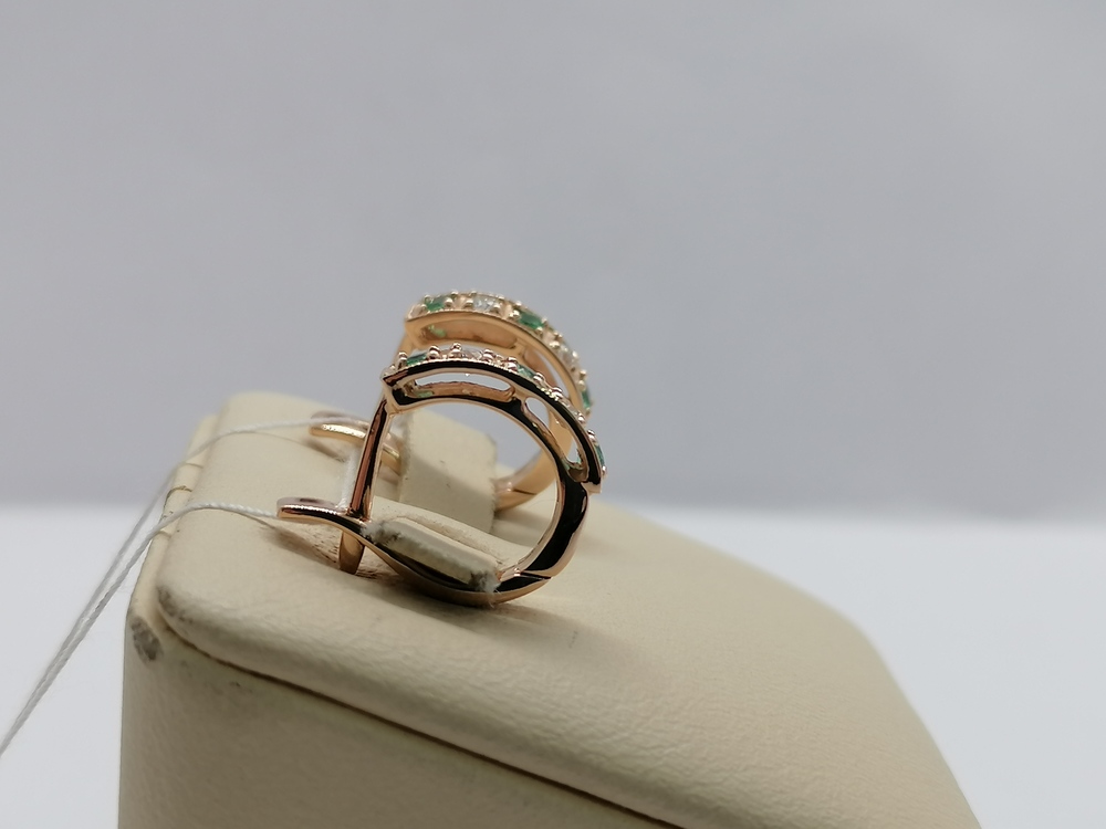 СКМИ585 СЕРЬГИ С КАМНЯМИ (Au 585)