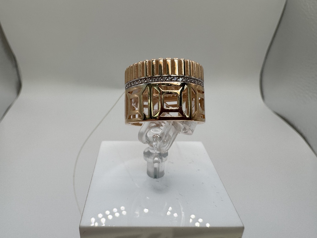 КОЛЬЦО С КАМНЯМИ (Au 585)