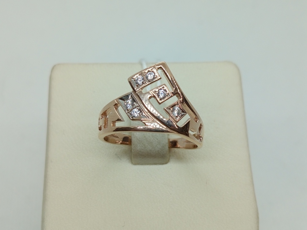 КОЛКМИ585 КОЛЬЦО С КАМНЯМИ (Au 585)