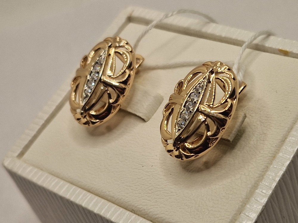 СЕРЬГИ С КАМНЯМИ (Au 585)