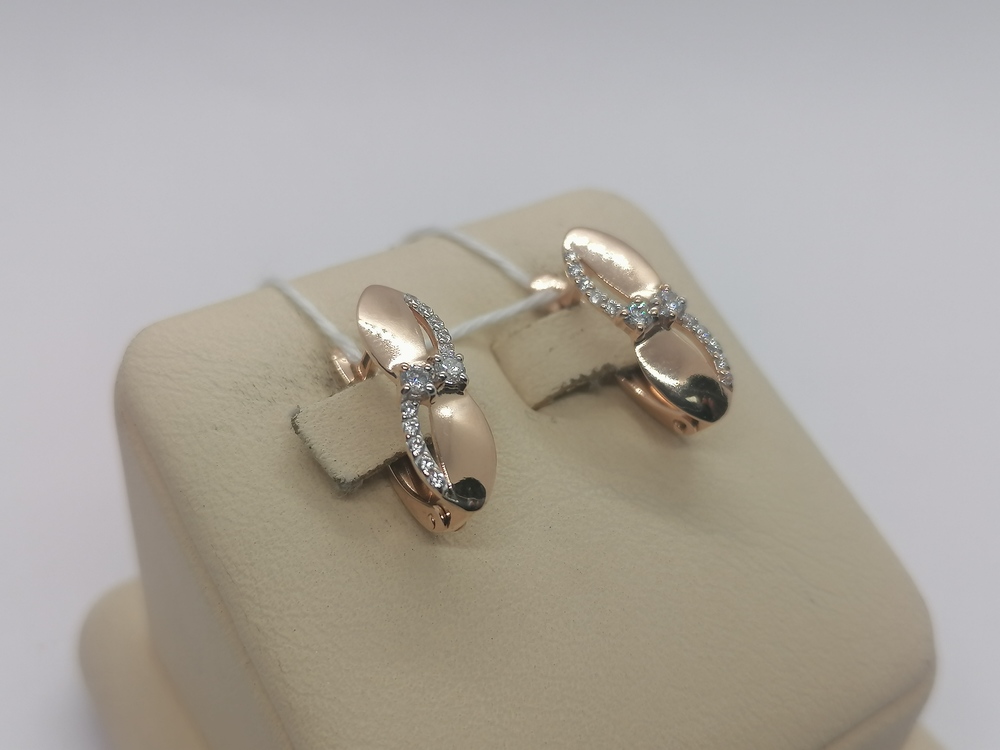 СЕРЬГИ С КАМНЯМИ (Au 585)