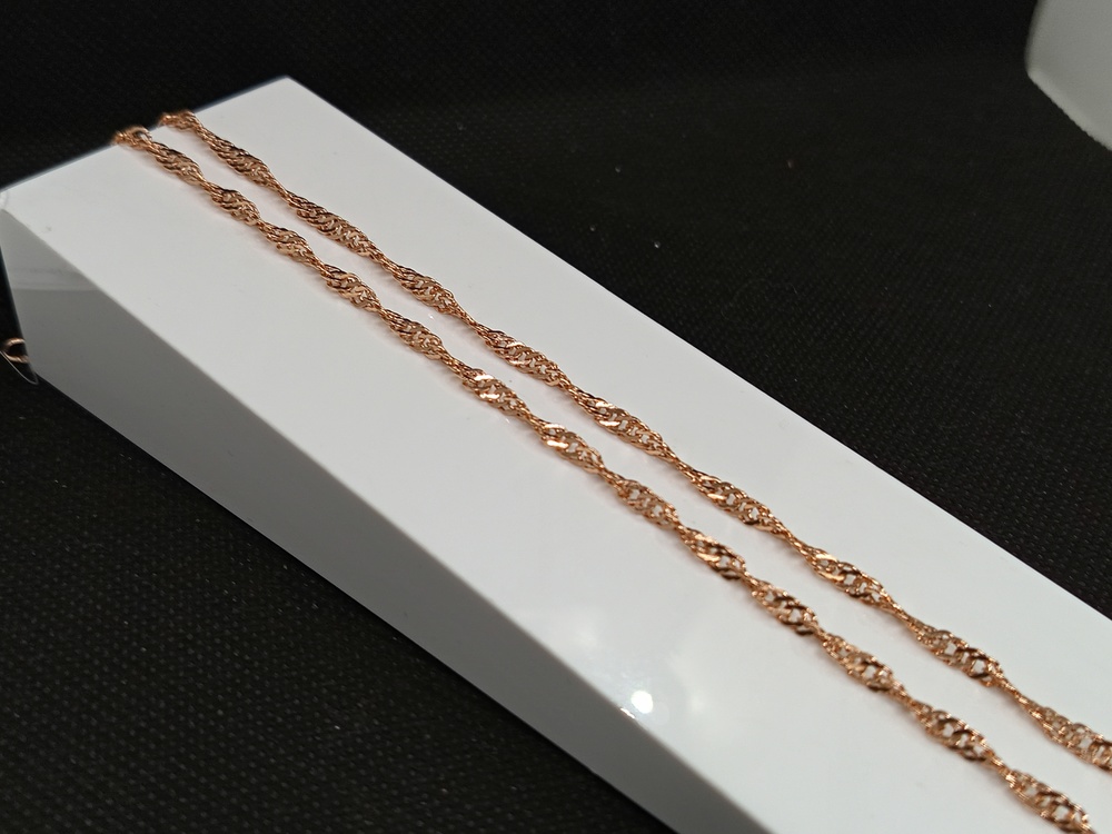 ЦЕПЬ ПУСТОТЕЛАЯ Сингапур (Au 585)