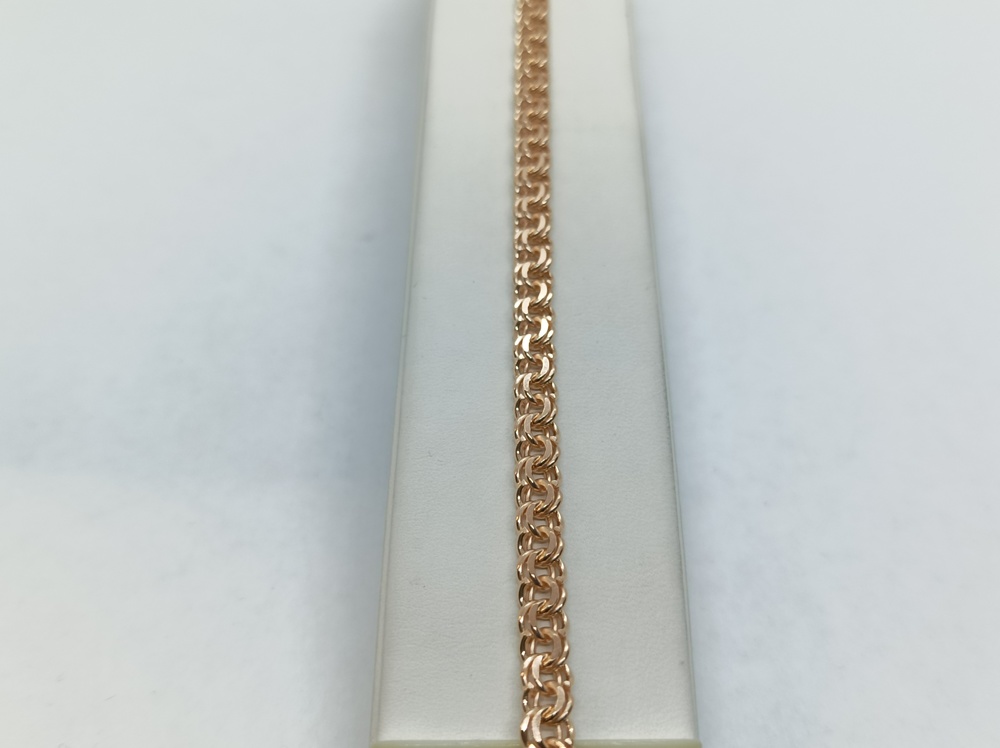 7080200-19 БРАСЛЕТ ПОЛНОВЕСНЫЙ Бисмарк (Au 585)