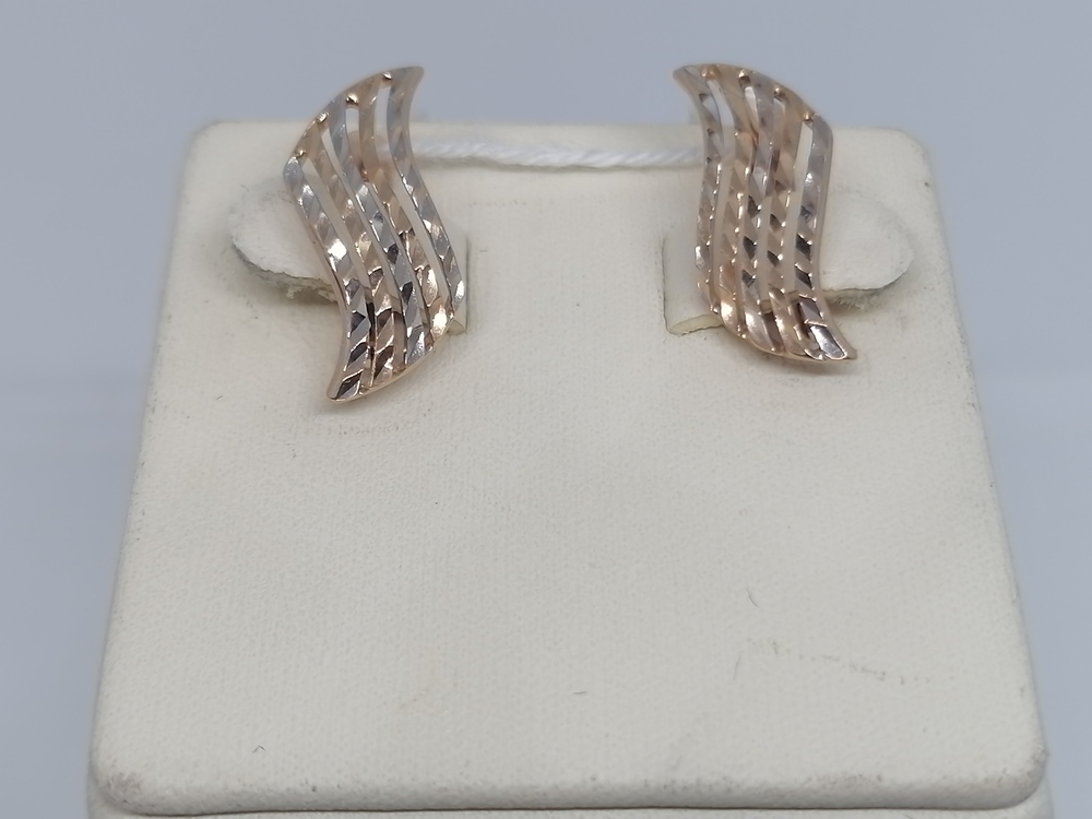 СБКМ585 СЕРЬГИ БЕЗ КАМНЯ (Au 585)