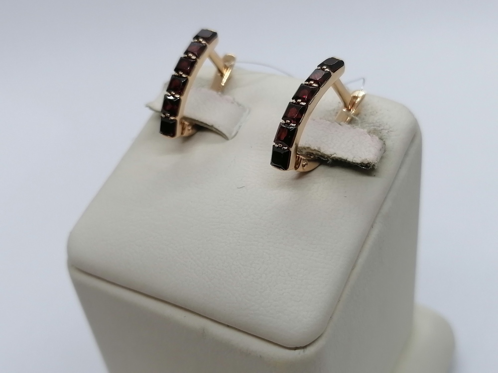 СЕРЬГИ С КАМНЯМИ (Au 585)