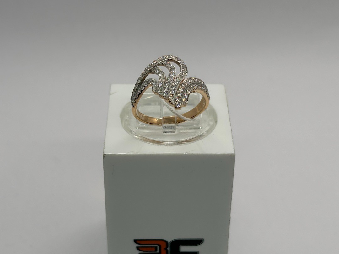 КОЛЬЦО С КАМНЯМИ (Au 585)