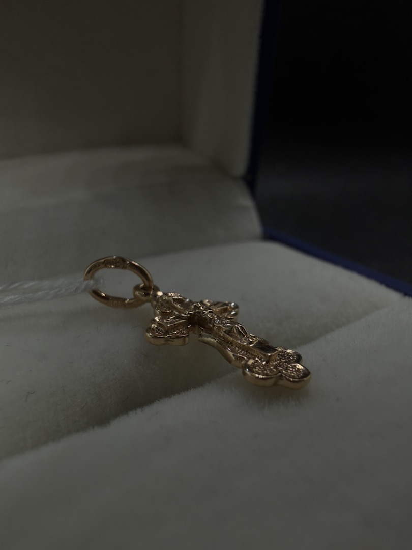 ПОДКБК585 ПОДВЕСКА КРЕСТ БЕЗ КАМНЯ (Au 585)