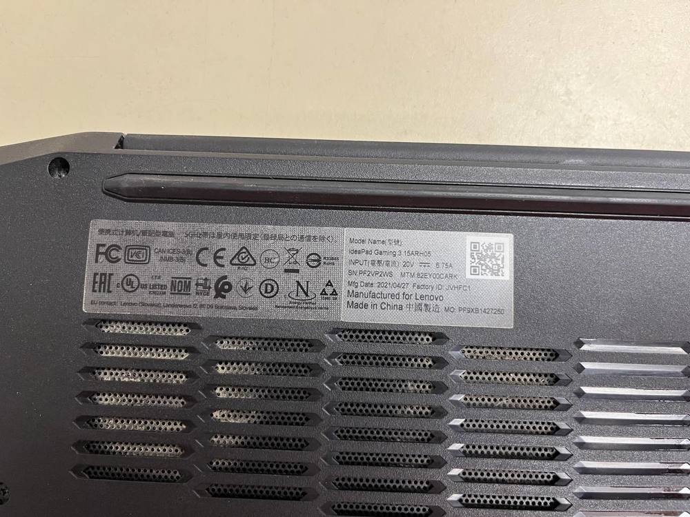 Ноутбук Lenovo IdeaPad Gaming 3 15ARH05; Ryzen 5 4600H, GeForce GTX 1650, 8 Гб, 512 GB, Нет