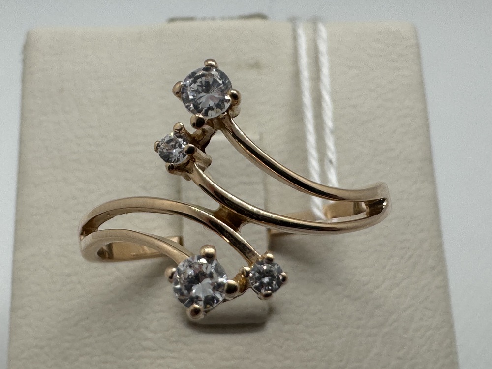 КОЛКМИ585 КОЛЬЦО С КАМНЯМИ (Au 585)