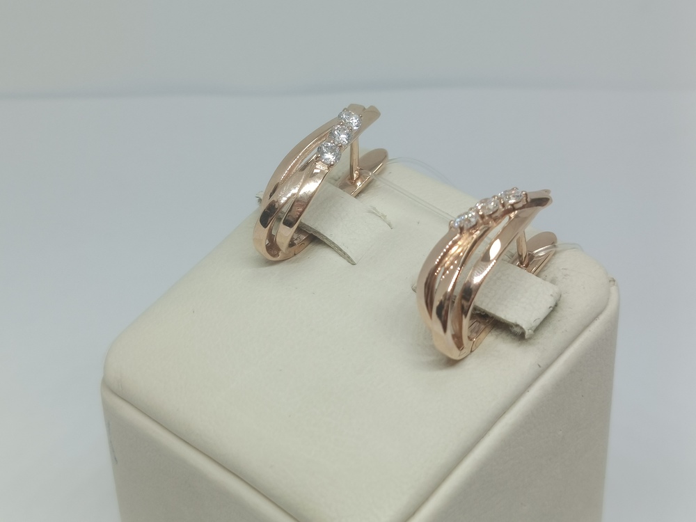 СЕРЬГИ С КАМНЯМИ (Au 585)