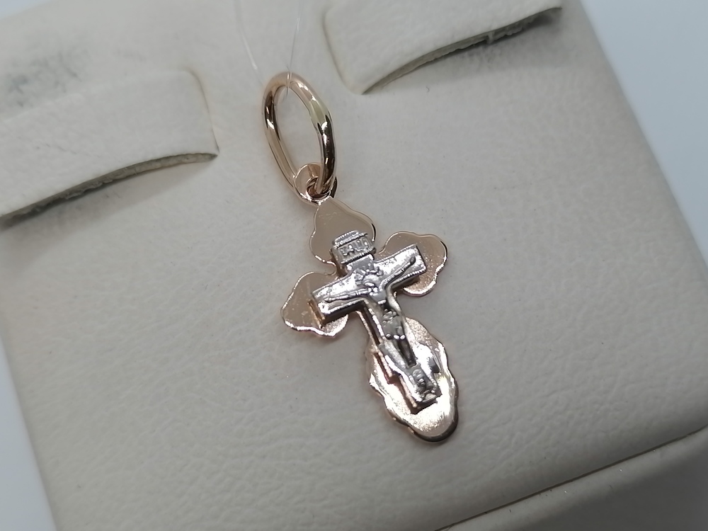 ПОДВЕСКА КРЕСТ без камня (Au 585)