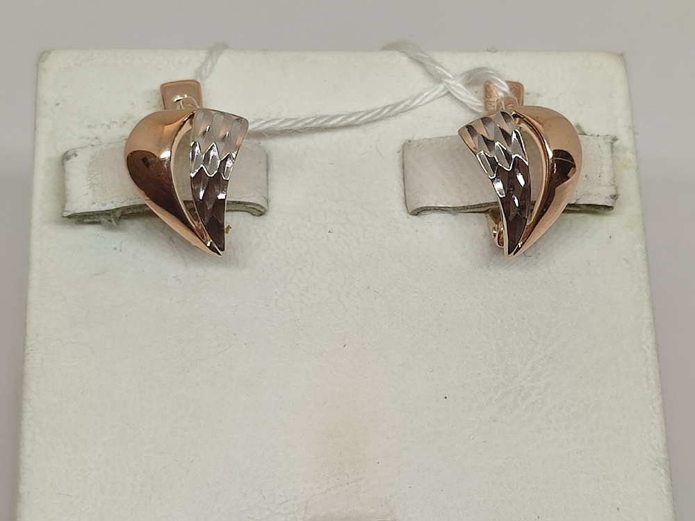 СБКМ585 СЕРЬГИ БЕЗ КАМНЯ (Au 585)