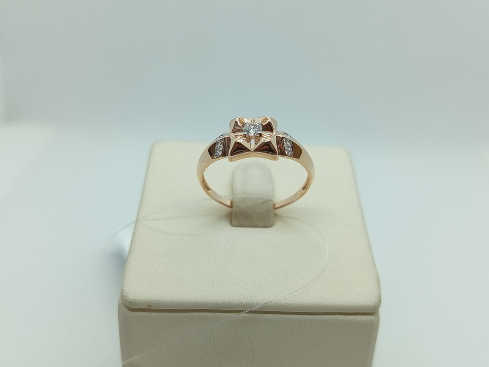 КОЛЬЦО С КАМНЯМИ (Au 585)