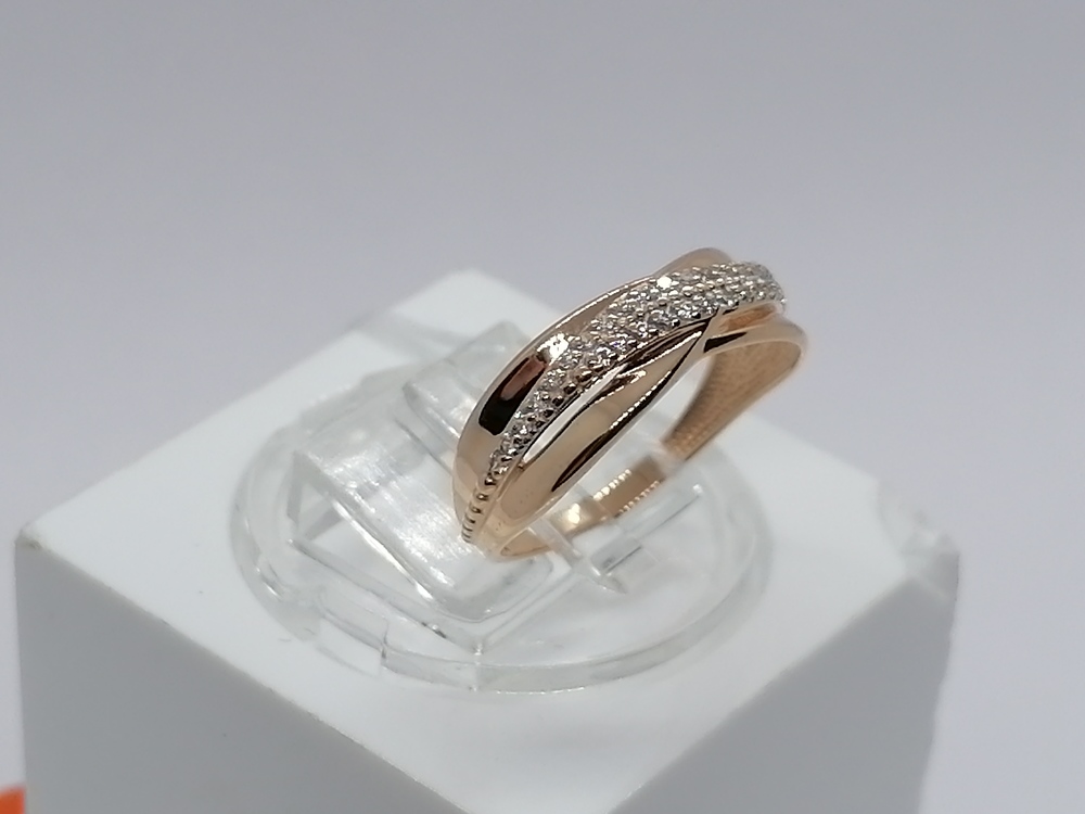 КОЛКМИ585 КОЛЬЦО С КАМНЯМИ (Au 585)